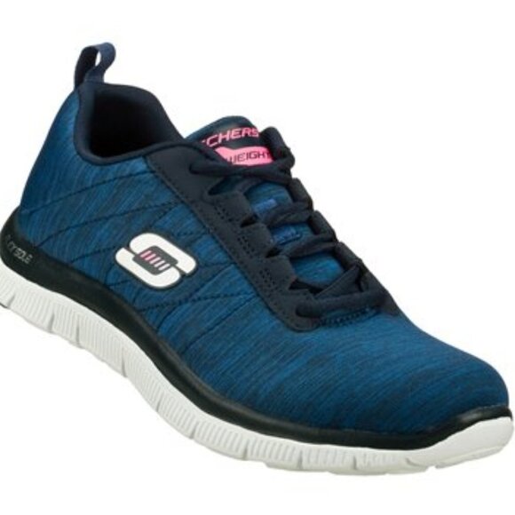 Skechers FLEX APPEAL Navy sneaker 5.5 - Picture 2 of 11